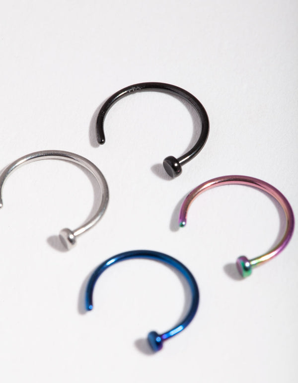 Mini Nail Nose Stud 4-Pack