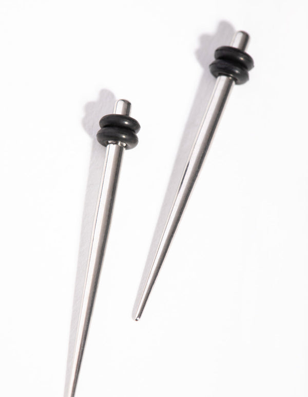 Rhodium Simple 2mm Taper
