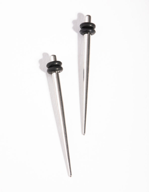 Rhodium Simple 2mm Taper
