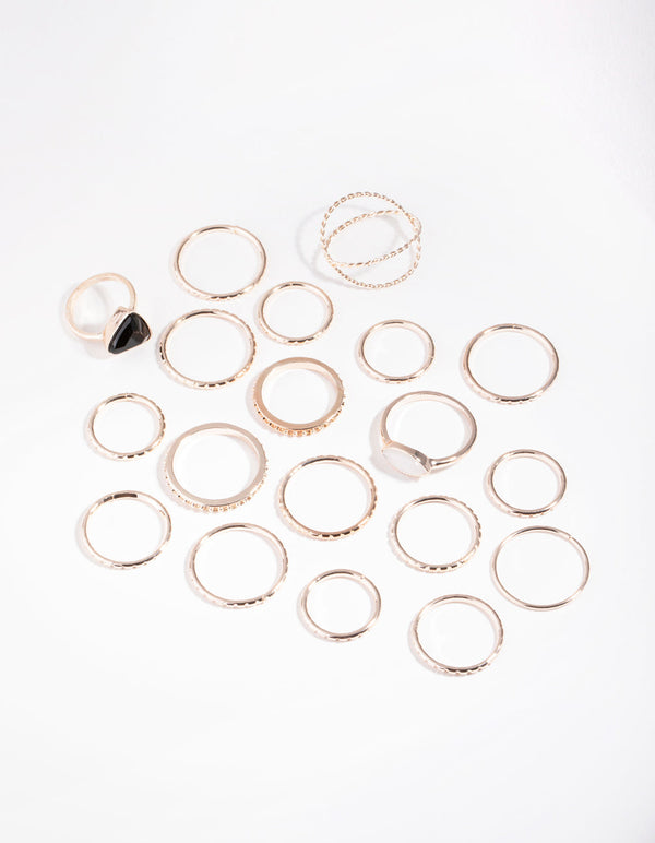Złoty Mega Pakiet Multi Ring