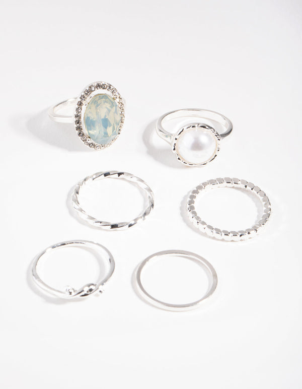 Silver Royal Diana 3-Pack Rings