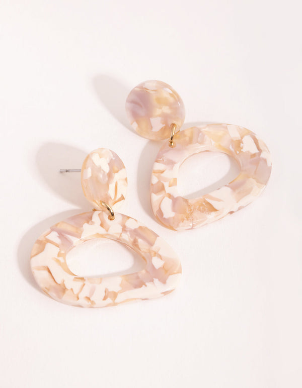 Acrylic Irregular Drop Earrings