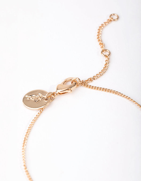 Gold Star and Moon 3-Pack Bracelet and Anklet