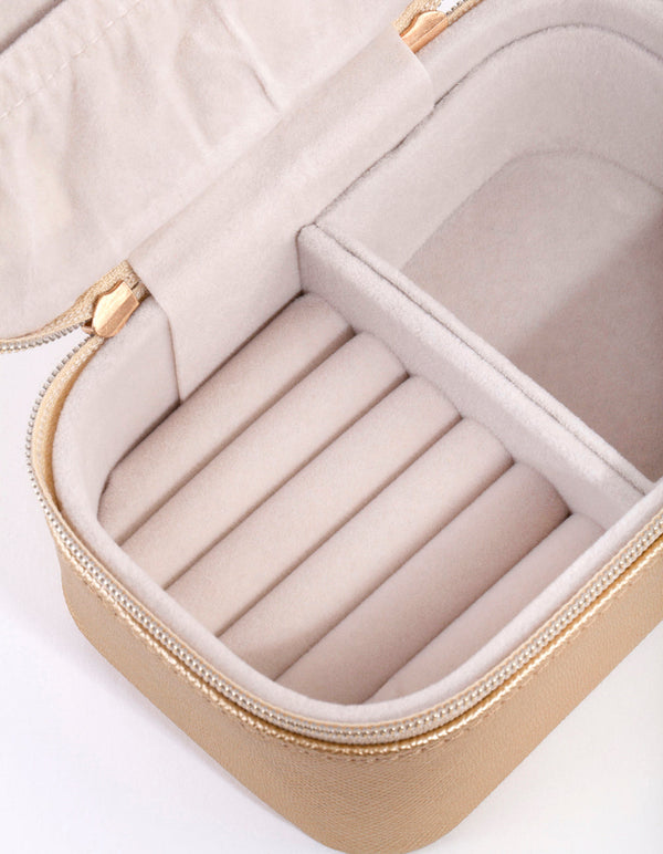 Rectangular Gold Jewellery Box