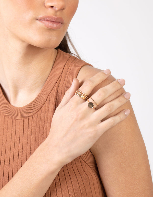Gold Geometric Ring 24-Pack