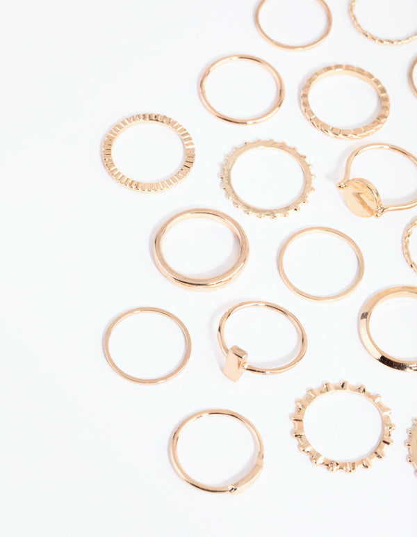 Gold Geometric Ring 24-Pack