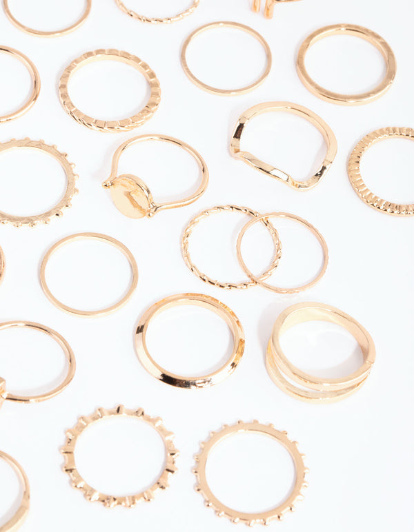 Gold Geometric Ring 24-Pack