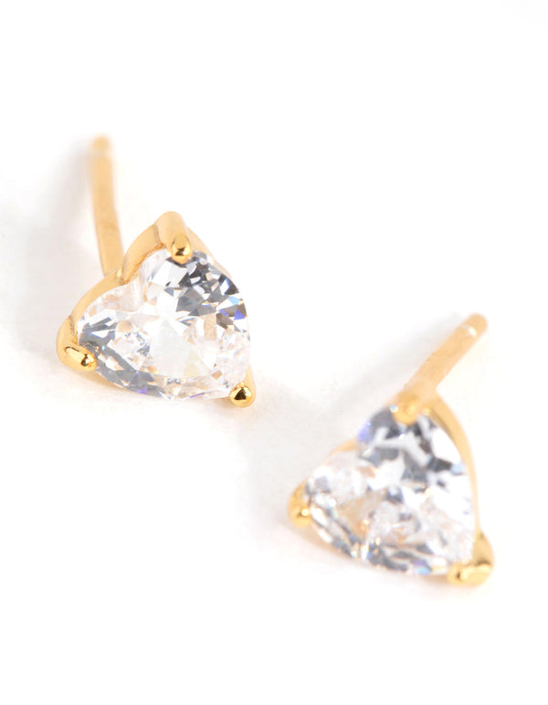 Sterling Silver Gold Butterfly 2-Pack Stud Earring