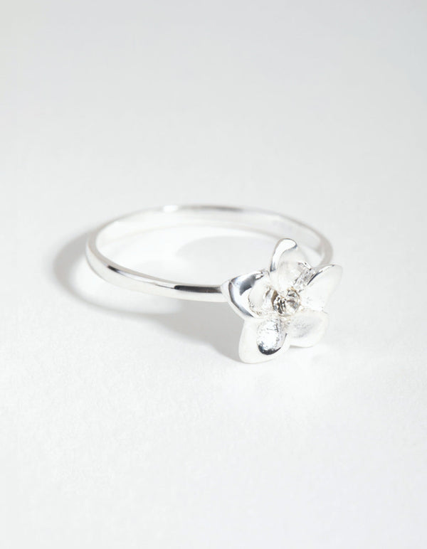 Sterling Silver Statement Flower Ring