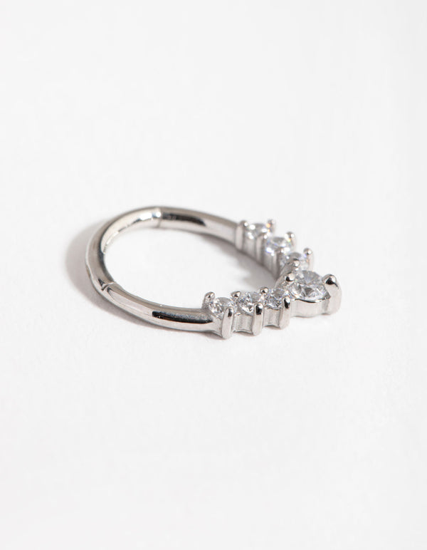 Rhodium Surgical Steel Point Clicker
