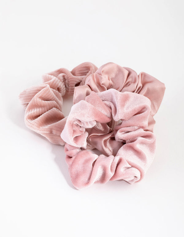 Mix Blush Scrunchie 3-Pack