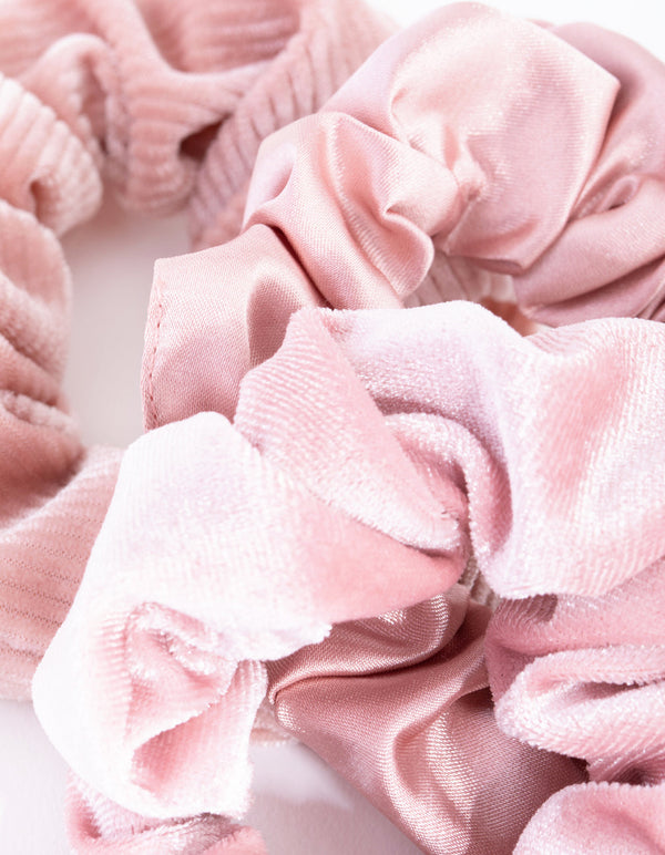 Mix Blush Scrunchie 3-Pack