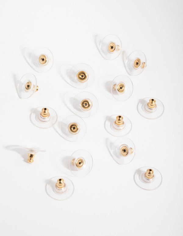 Gold Earring Backs 16-Pack