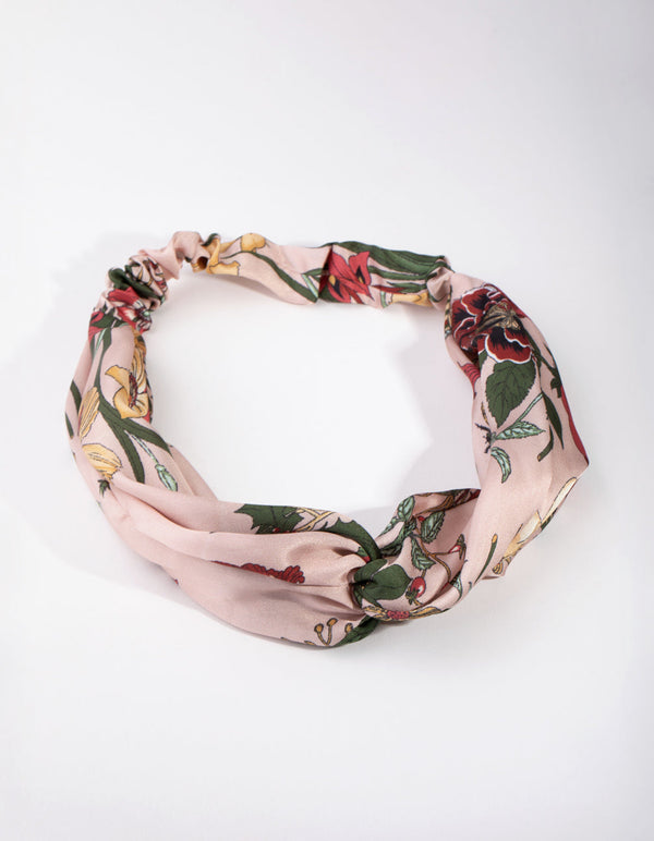 Fabric Floral Stretch Turban Headband