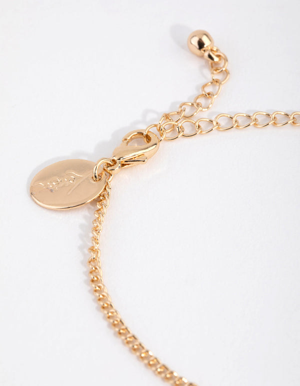 Kids Gold Shard Butterfly 2-Pack Bracelets