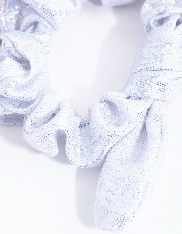 Kids Holographic Bunny Scrunchie 3-Pack