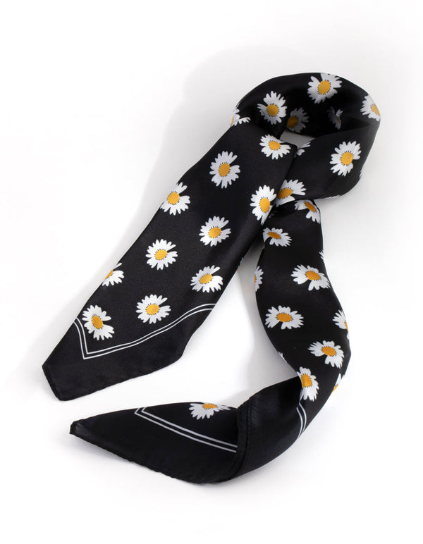 Daisy Border Bandana Hair Scarf