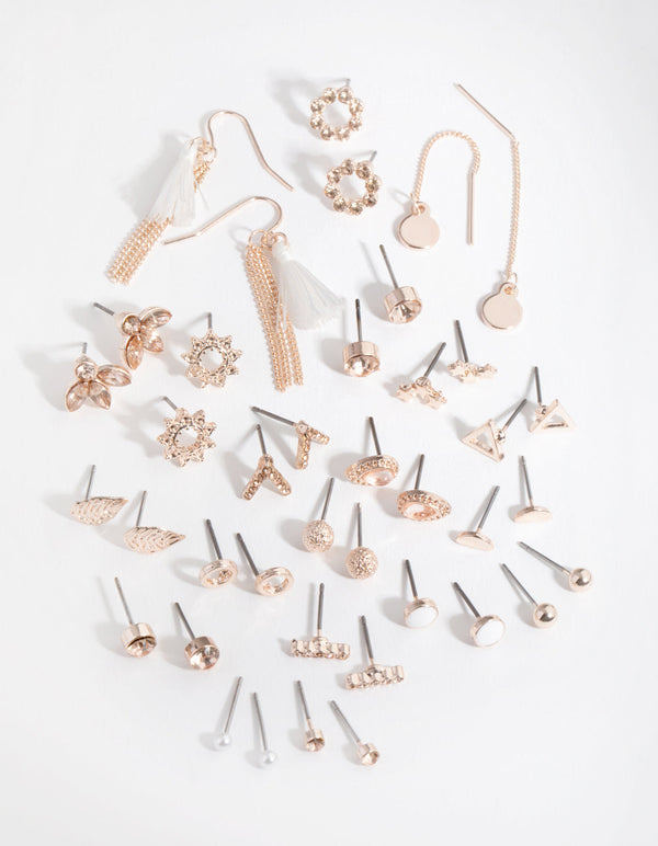 Rose Gold Pacific Opal 20-Pack Earring
