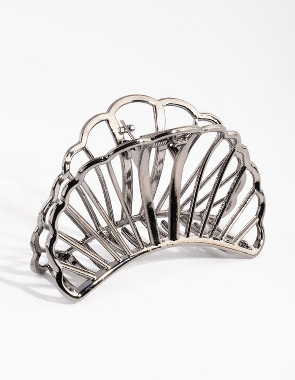Gun Metal Shell Cutout Claw