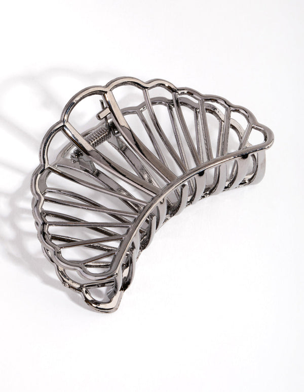 Gun Metal Shell Cutout Claw