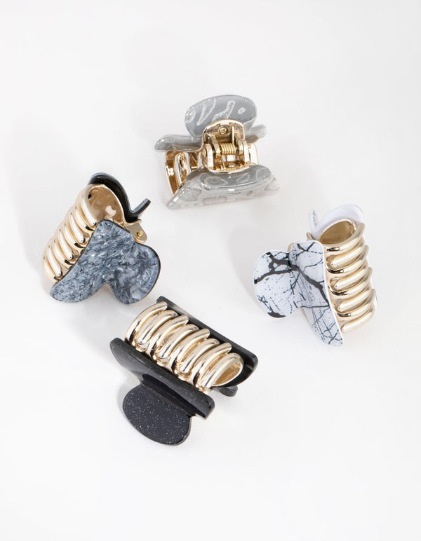 Black and Grey Mini Claw 4-Pack