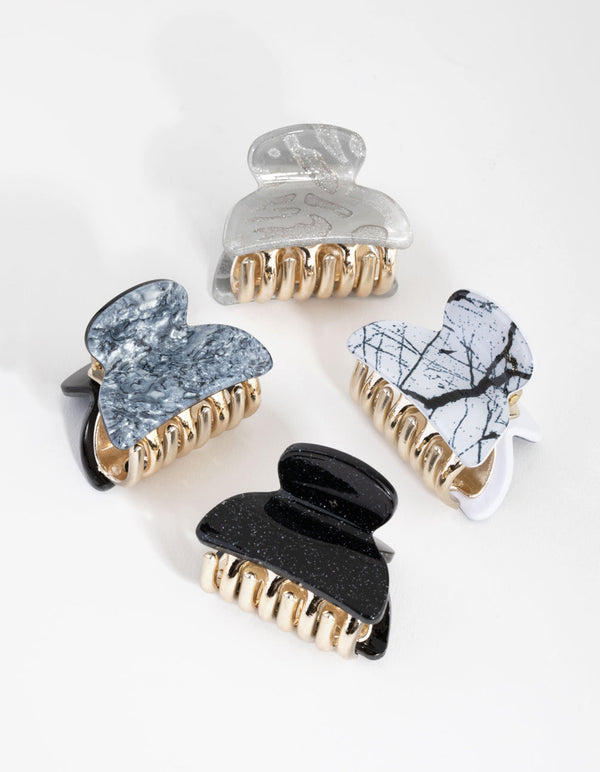 Black and Grey Mini Claw 4-Pack