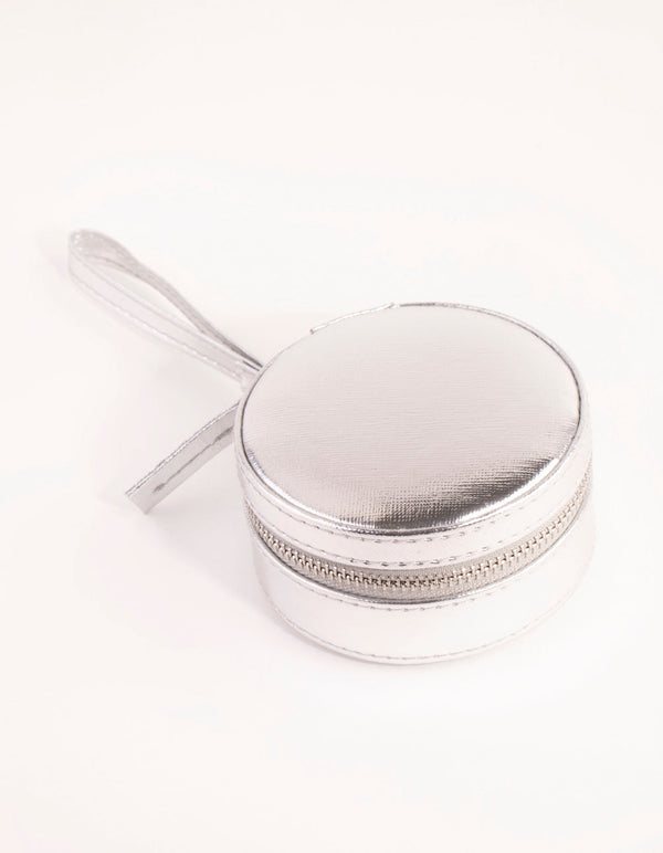 Round Silver Jewellery Box