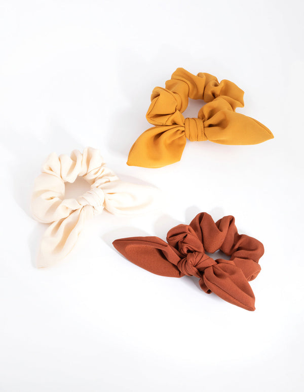 Earth Bunny Ears Scrunchie 3-Pack