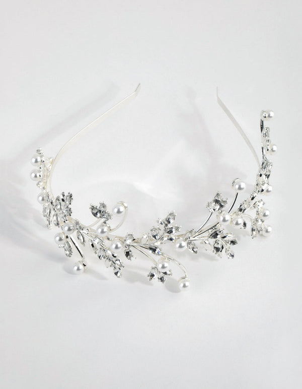 Pearl and Crystal Vine Alice Band