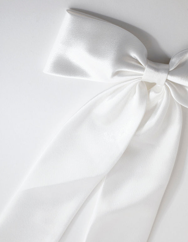 Statement Relaxed Fabric Bow Clip