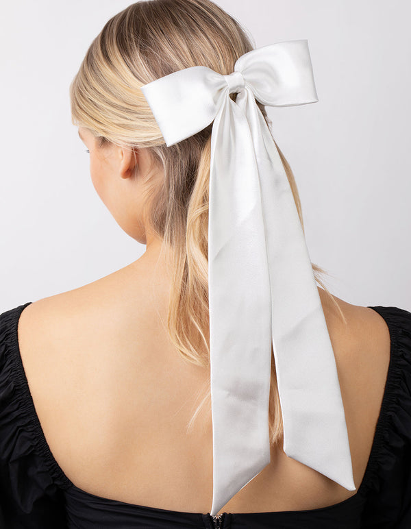 Statement Relaxed Fabric Bow Clip