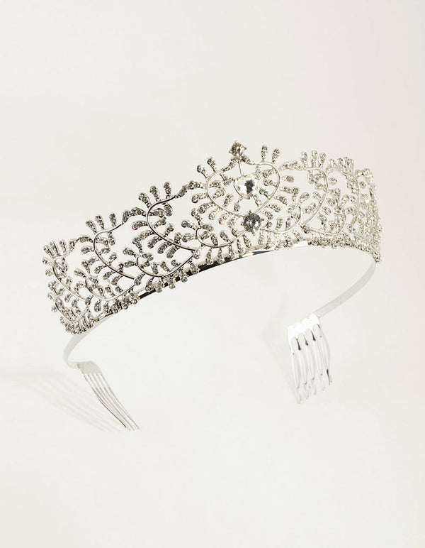 Dainty Vine Crystal State Crown