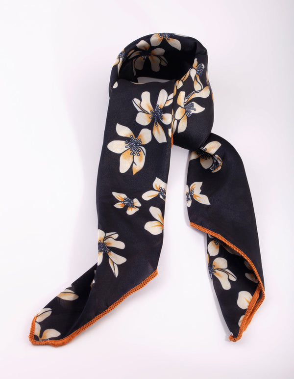Pretty Floral Bandana Hair Scarf