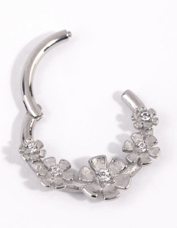 Surgical Steel Flower Clicker