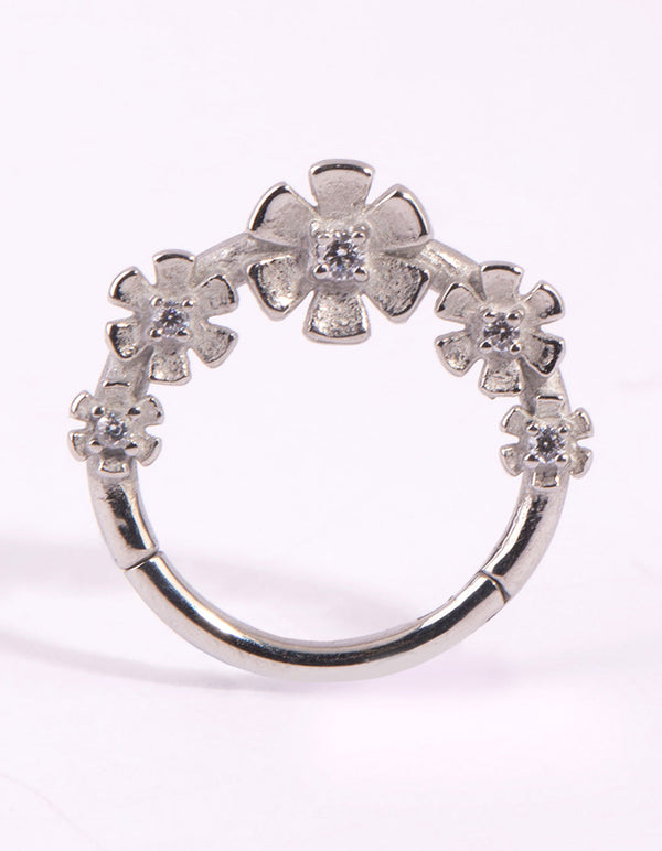 Surgical Steel Flower Clicker