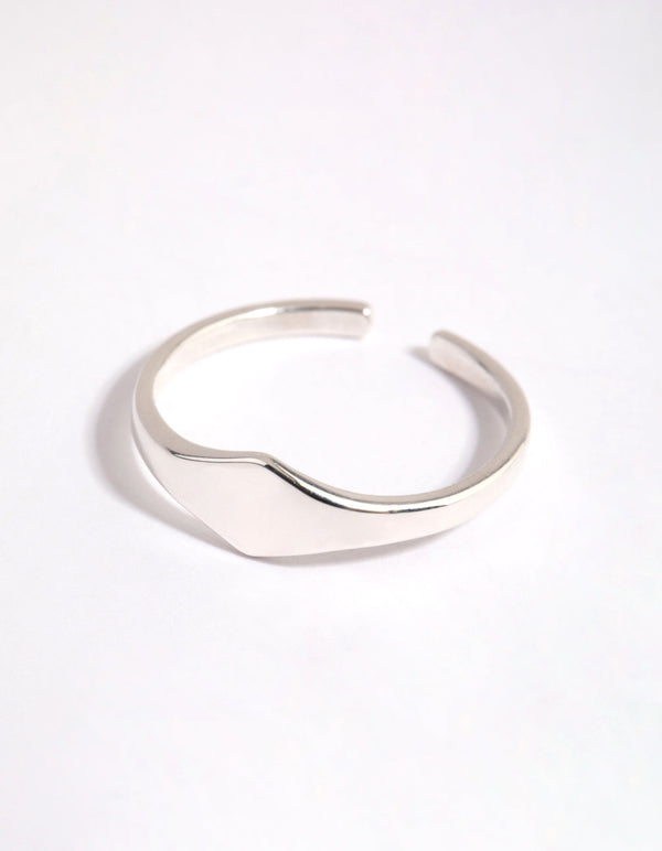 Sterling Silver Mini Signet Ring