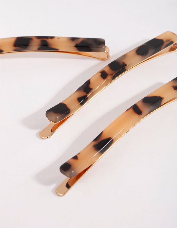 Tortoiseshell Slide Clip Pack