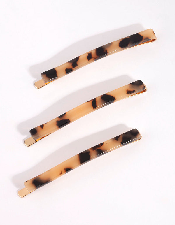 Tortoiseshell Slide Clip Pack