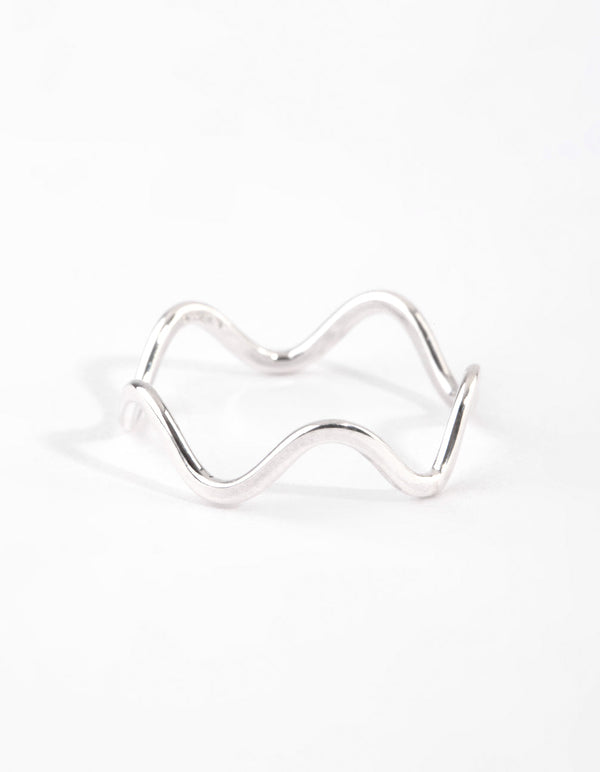 Sterling Silver Squiggle Ring