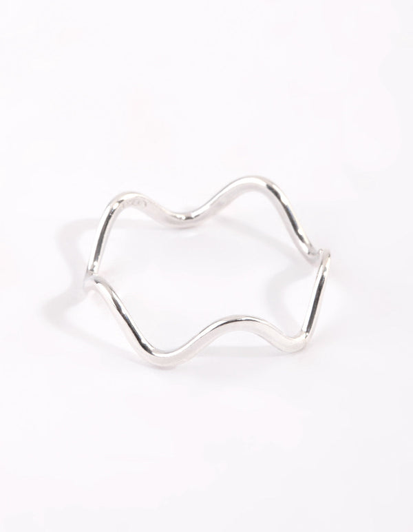 Sterling Silver Squiggle Ring