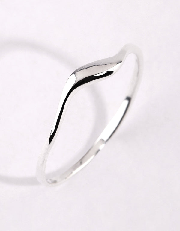 Sterling Silver Wave Ring