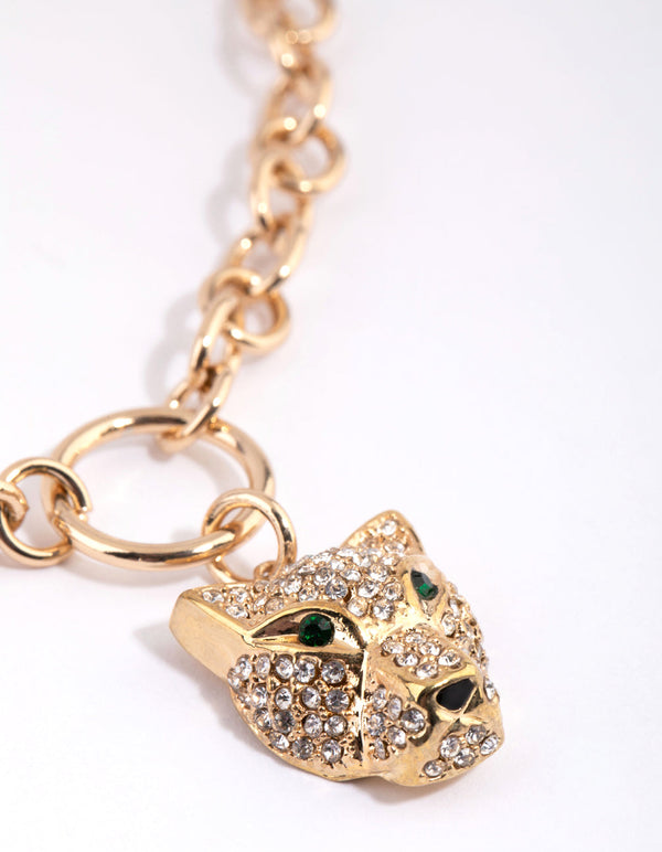 Gold Panther Necklace