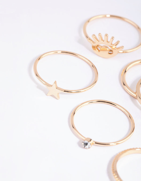 Gold Celestial Ring Pack