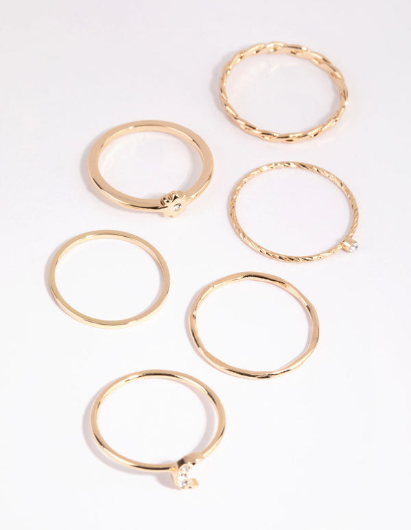 Gold Fine Celestial Ring Pack