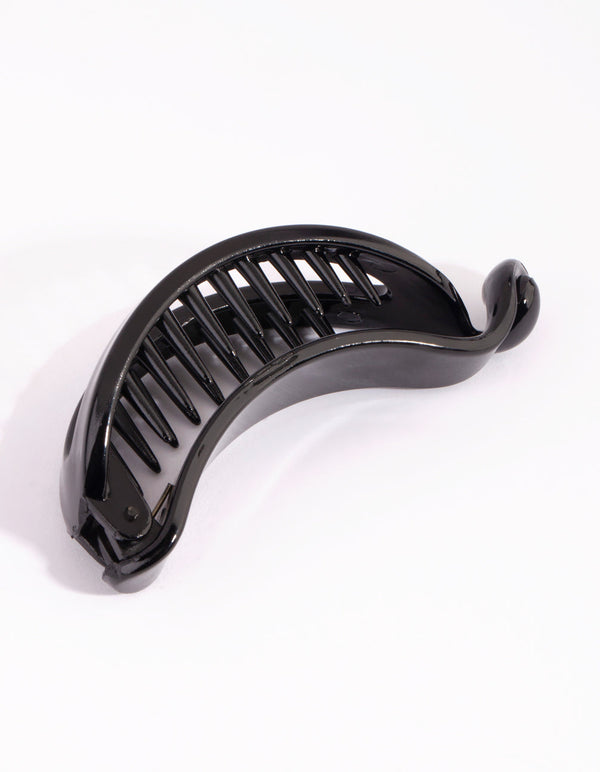 Black Skinny Banana Clip