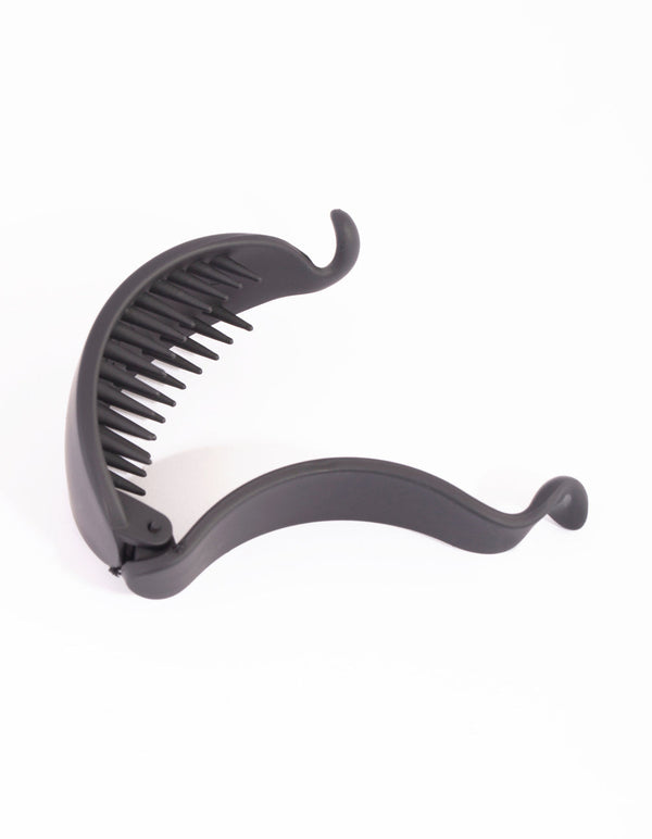 Black Plastic Banana Clip