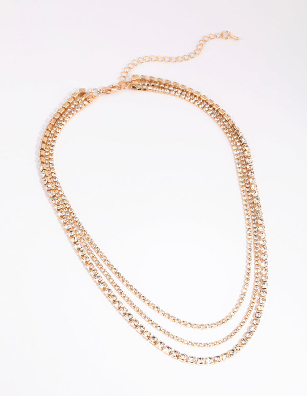 Gold Layered Cup Chain Necklace
