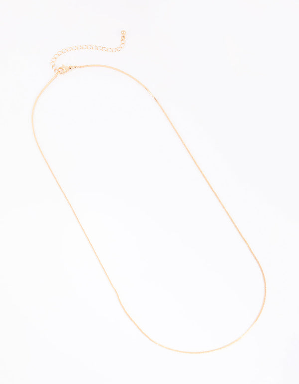 Gold Snake Chain Necklace