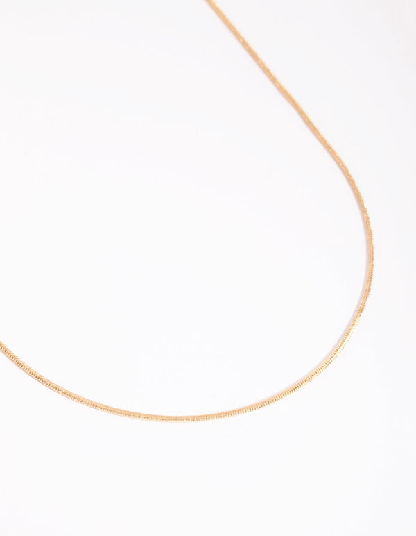 Gold Snake Chain Necklace