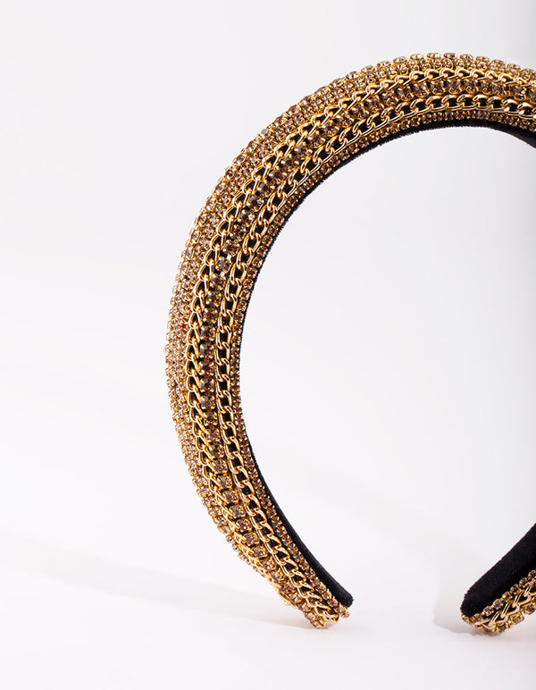 Diamante and Chain Alice Band